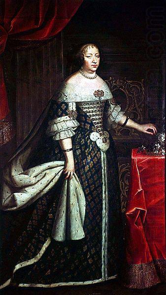 Apres Beaubrun Anne d'Autriche en costume royal china oil painting image
